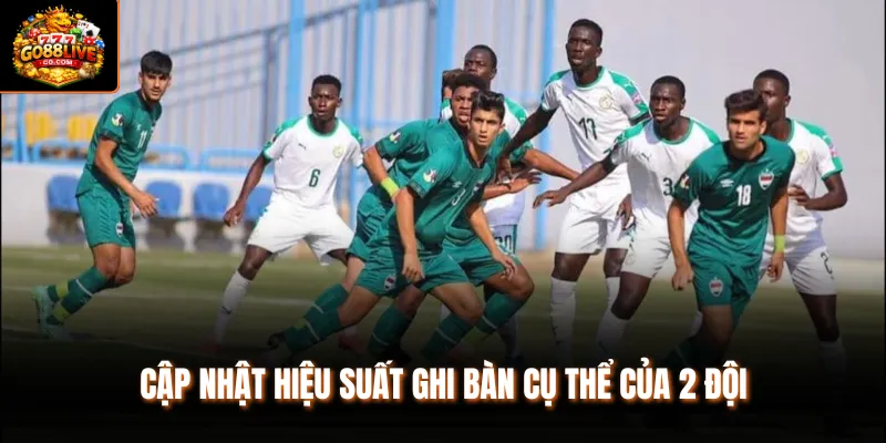 Cập nhật hiệu suất ghi bàn cụ thể của 2 đội